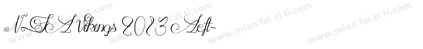 NFL Vikings 2013 Left字体转换